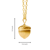 Jardin Gold Acorn Seed Pendant