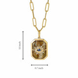 Chakra Evil Eye Gemstone Pendant