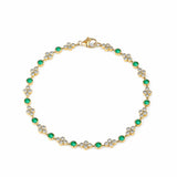 Mogul Gemstone and Diamond Bracelet
