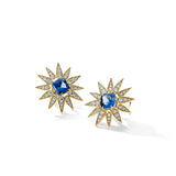 Cosmic Sunburst Clip Back Earrings