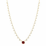 Diamond Cushion Necklace