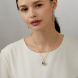 Cosmic Dual Gem Swivel Pendant