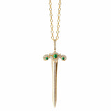 Mogul Gemstone Sword Pendant