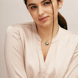 Small Mogul Gemstone Diamond Pendant