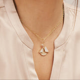 Mother of Pearl Boat Charm