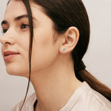 Diamond Flower Studs