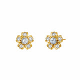 Diamond Flower Studs