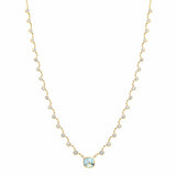 Diamond Cushion Necklace