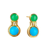 Candy Chrysoprase & Gemstone Earrings