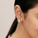 Cosmic Moon Quartz Earrings