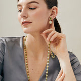 Mogul Opal and Peridot Bead Necklace