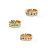 Cosmic Gemstone & Diamond Ring