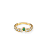 Geometrix Gemstone Stacking Ring
