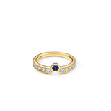 Geometrix Gemstone Stacking Ring