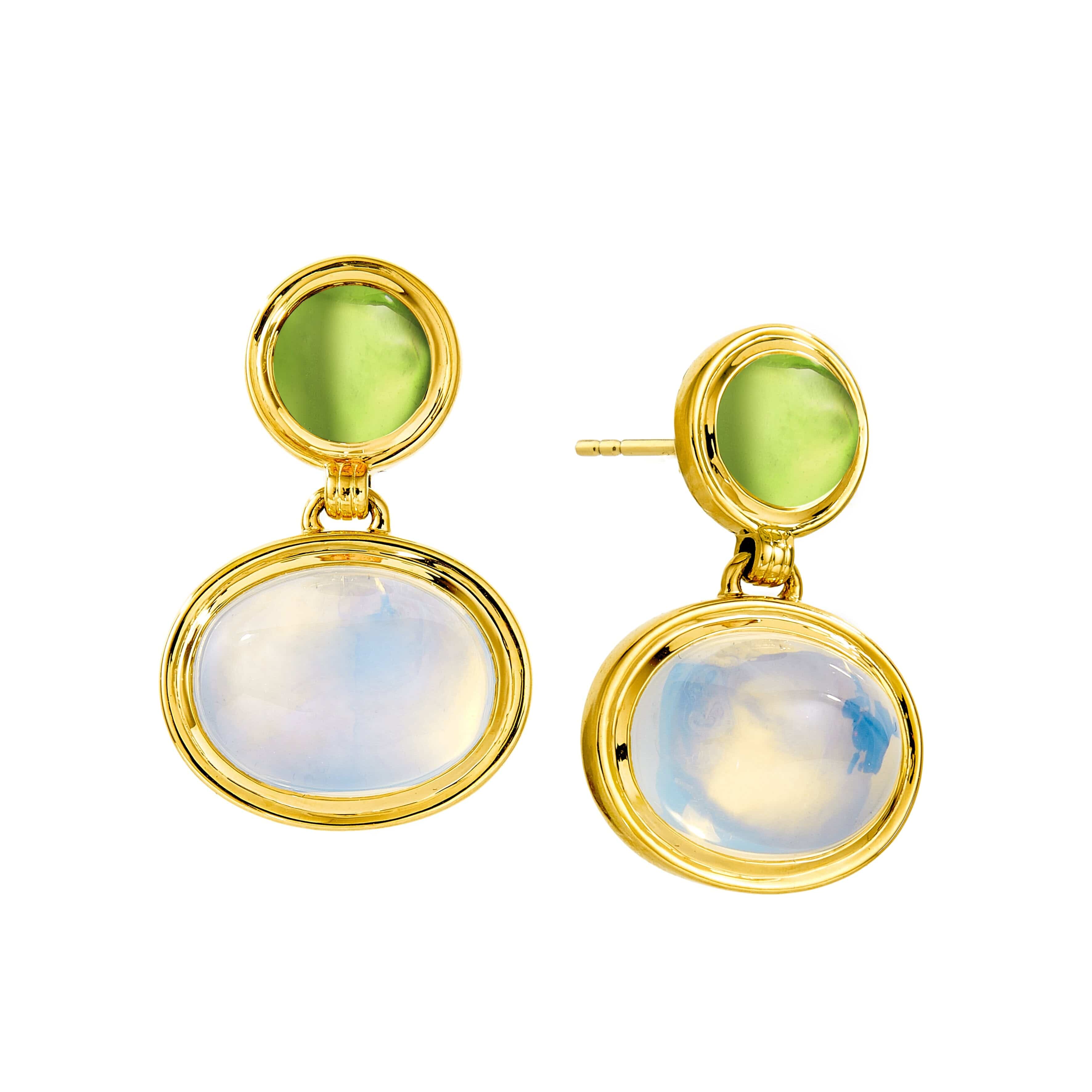[Golden dew] 韓国☆18K Gold☆Dual Shine 3 Earrings dinh_van_paris_on_model_0046_8
