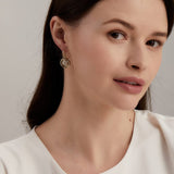 Cosmic Gemstone & Diamond Swivel Earrings