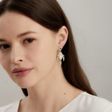 Mogul Moon Quartz Chandelier Earrings