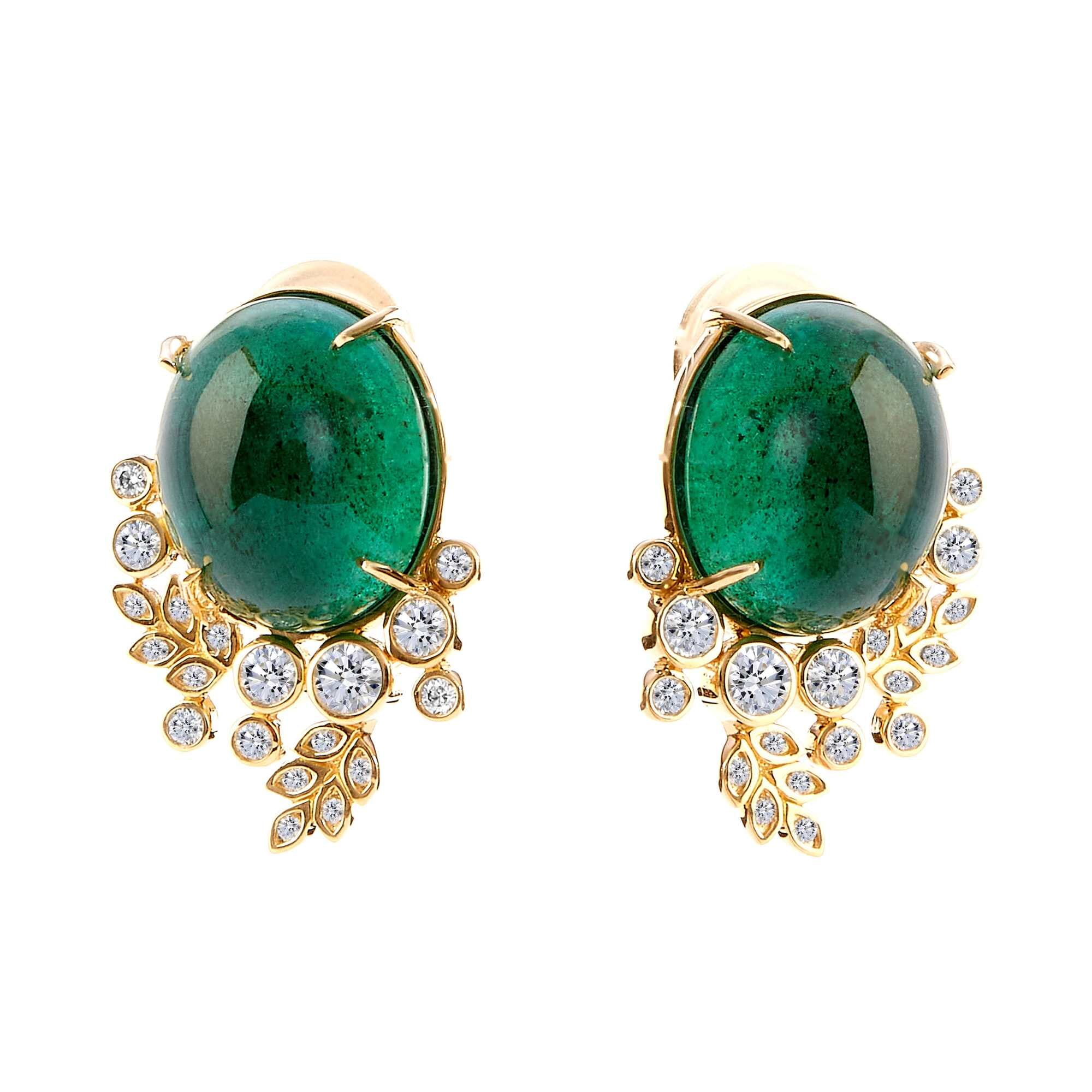 Jardin Rare Emerald Vine Earrings – SYNAJEWELS