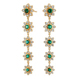 Long Flower Earrings