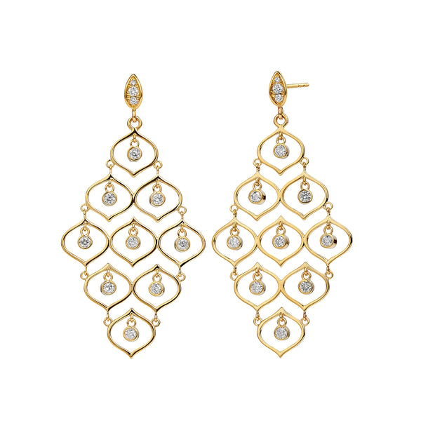 Mogul Chandelier Diamond Earrings