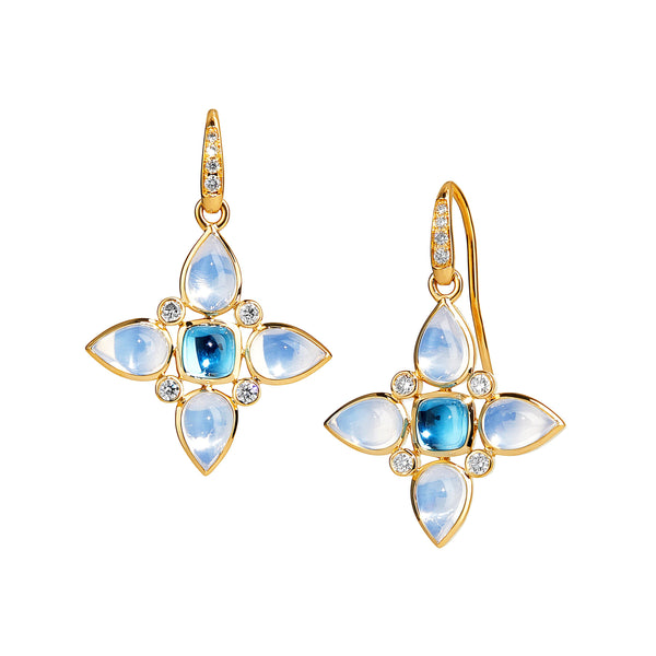 Moon Flower Earrings