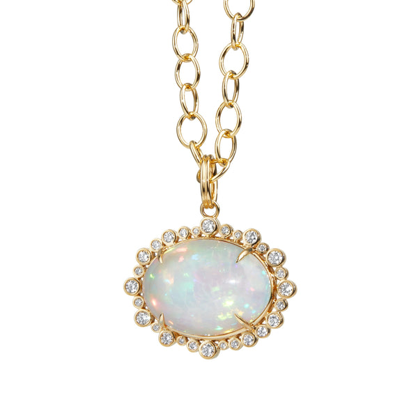 Ethiopian Opal Cosmic Pendant