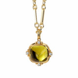 Lemon Quartz Sugarloaf Pendant