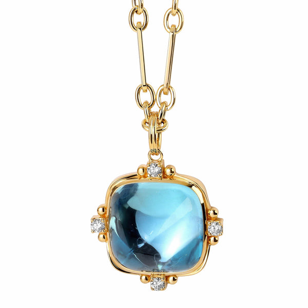 ネックレス・ペンダント ROMANTINUER SN91 NECKLACE Gem Stone King 925 Silver and 10K Yellow Gold Red Rhodolite