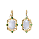 Mogul Gemstone Tsavorites Earrings