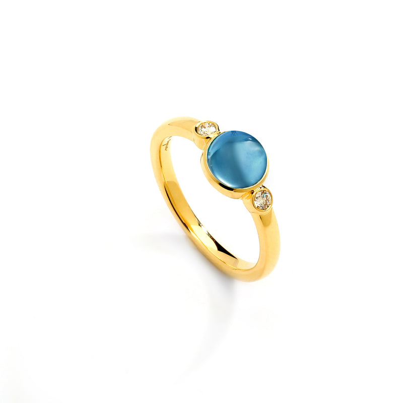 Candy Gemstone Ring with Diamonds from Syna Jewels – SYNAJEWELS