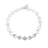 Satin silver with 0.60-carat champagne diamonds and a lobster clasp represents the moon phase.