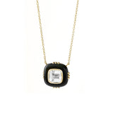 Mogul Rock Crystal & Black Onyx Necklace