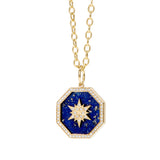 Cosmic Lapis Lazuli Starburst Pendant