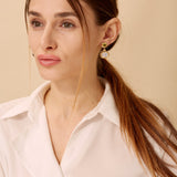 Mogul Peridot & Moon Quartz Earrings