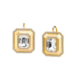 Gemstone & Diamond Octa Earrings