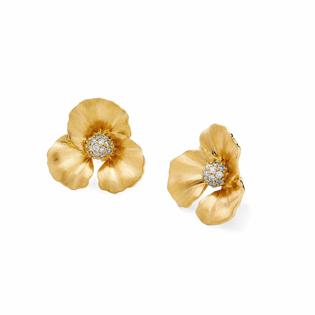 Dogwood Flower Stud Earrings for Elegant Style