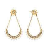 Mogul Pearl & Diamond Earrings