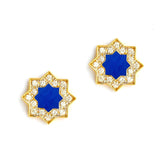 Geometrix Enamel Diamond Earrings