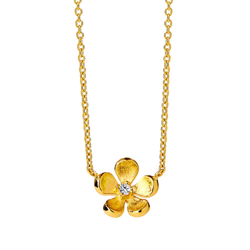 Jardin Satin Flower Necklace from Syna Jewels – SYNAJEWELS