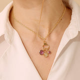 Necklace Set of Evil Eye Chakra Charms