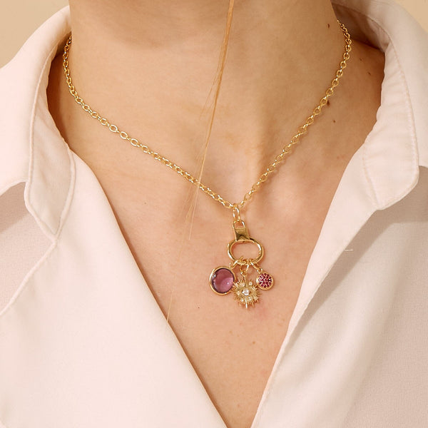 Necklace Set of Evil Eye Chakra Charms