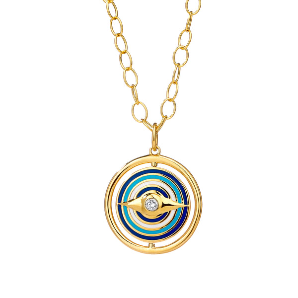 Chakra Reversible Evil Eye Pendant SYNAJEWELS