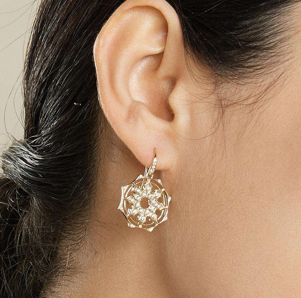 Cosmic Octa Diamond Earrings